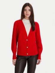 Morgan Sweter 252-MGOJI Czerwony Regular Fit. Czerwone swetry Morgan, s, bez wzorów, z syntetyku, bez ramiączek. Za 359.99 zł.