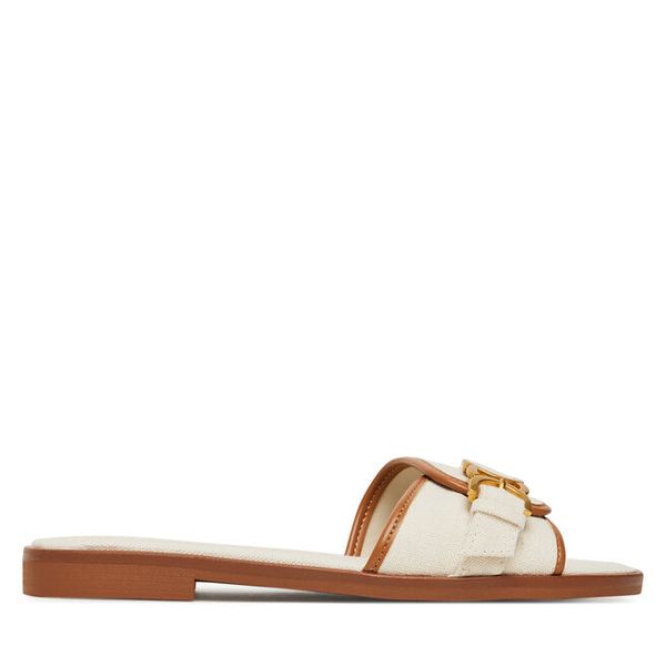 Klapki Aldo. Białe klapki Aldo, bez wzorów, bez obcasa, bez zapięcia. Za 279.99 zł.