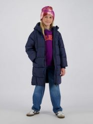 Vingino Płaszcz pikowany "Terna" w kolorze granatowym rozmiar: 116. Niebieskie płaszcze Vingino, bez wzorów, bez kaptura. Za 252.99 zł.