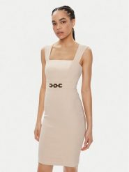 Marciano Guess Sukienka koktajlowa Norah 4GGK44 7074A Beżowy Slim Fit. Brązowe sukienki Marciano Guess, z aplikacjami, z wiskozy, wizytowe, bez kołnierzyka, bez ramiączek. Za 559.99 zł.