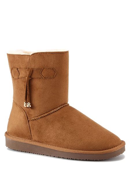 ISLAND BOOT Botki zimowe "Kinsac" w kolorze jasnobrązowym rozmiar: 40. Brązowe botki Island Boot, bez wzorów, z materiału, bez obcasa, bez zapięcia. Za 166.45 zł.