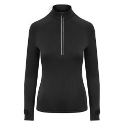 Bluza Damska CoolFlex Half Zip Top. Czarne bluzy JUST COOL, s, bez wzorów, bez kaptura. Za 156.99 zł.