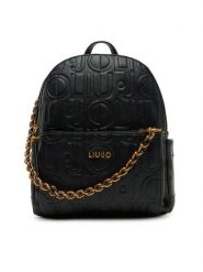 Liu Jo Plecak Ecs M Backpack AA5196 E0538 Czarny. Czarne plecaki Liu Jo, bez wzorów, ze skóry, bez dodatków. Za 399.99 zł.