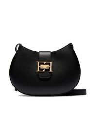 Elisabetta Franchi Torebka BS-41F-41E2-V550 Czarny. Czarne listonoszki Elisabetta Franchi, bez wzorów, ze skóry, bez dodatków. Za 3,939.00 zł.