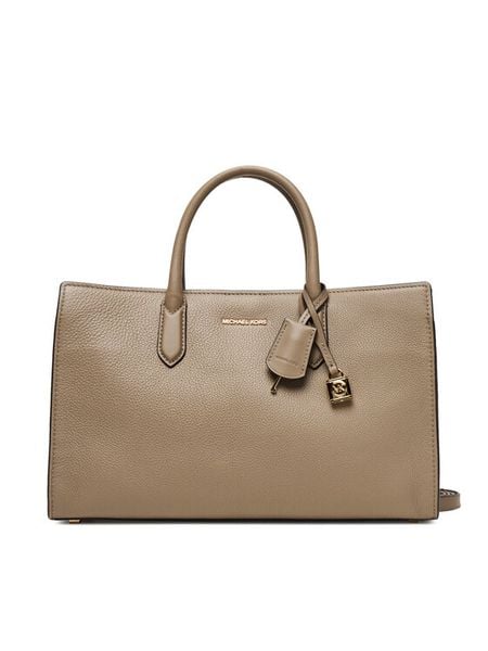 MICHAEL Michael Kors Torebka Scarlett 30F4GETS2L Beżowy. Brązowe torebki klasyczne MICHAEL Michael Kors, bez wzorów, ze skóry, bez dodatków. Za 749.99 zł.