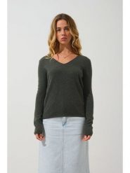 AUTHENTIC CASHMERE Kaszmirowy sweter "Galise" w kolorze antracytowym rozmiar: L. Brązowe swetry AUTHENTIC CASHMERE, l, bez wzorów, z kaszmiru, bez ramiączek. Za 242.13 zł.