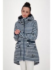 Alife and kickin Parka "Audrey" w kolorze granatowo-białym rozmiar: S. Białe płaszcze Alife and Kickin, s, bez wzorów, bez kaptura. Za 162.49 zł.