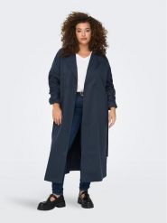 ONLY Carmakoma Płaszcz przejściowy 15282597 Niebieski Regular Fit. Niebieskie płaszcze Only Carmakoma, bez wzorów, z syntetyku, bez kaptura. Za 149.99 zł.