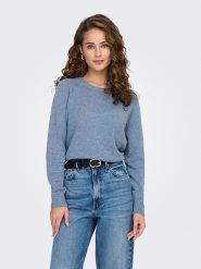 ONLY Sweter w kolorze niebieskim rozmiar: S. Niebieskie swetry ONLY, s, bez wzorów, ze splotem, bez ramiączek. Za 97.05 zł.