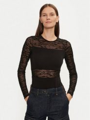 ONLY Body Niella 15333275 Czarny Slim Fit. Czarne body i gorsety ONLY, bez wzorów, z bawełny, bez ramiączek. Za 69.99 zł.