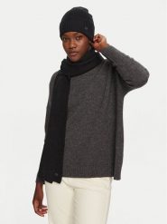 Calvin Klein Zestaw Szalik i Czapka Chunky K60K612621 Czarny. Czarne szaliki i kominy Calvin Klein, bez wzorów, z materiału. Za 449.99 zł.