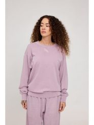 MAZINE Bluza "Natural Dye" w kolorze fiołkowym rozmiar: XXL. Różowe bluzy MAZINE, xxl, bez wzorów, z bawełny, bez ramiączek, bez kaptura. Za 176.50 zł.