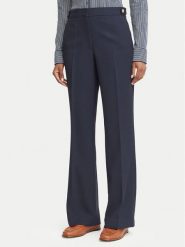 Tommy Hilfiger Spodnie materiałowe WW0WW52204 Granatowy Bootcut Fit. Niebieskie spodnie materiałowe Tommy Hilfiger, bez wzorów, z materiału. Za 649.99 zł.