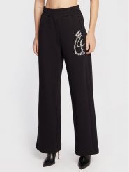 Pinko Spodnie dresowe DIABOLIK Flaviana AI22-23 PKDB 1L109E 8314 Czarny Relaxed Fit. Czarne spodnie dresowe Pinko, bez wzorów, z bawełny. Za 1,039.00 zł.