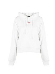Diesel Bluza "F-Reggy" | A15712-RIAJH | Kobieta | Biały. Białe bluzy Diesel, l, bez wzorów, z bawełny, sportowe, bez ramiączek, z kapturem. W wyprzedaży za 389.00 zł.