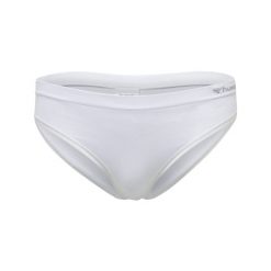 Damskie figi bezszwowe Hummel Juno Hipster. Białe figi Hummel, bez wzorów, z bawełny, z standardowym stanem. Za 74.15 zł.
