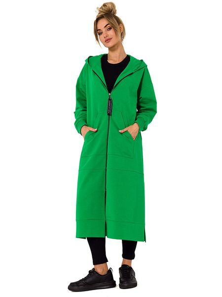 Made of emotion Kardigan w kolorze zielonym rozmiar: XXL/3XL. Zielone swetry Made Of Emotion, xl, bez wzorów, bez ramiączek. Za 358.95 zł.