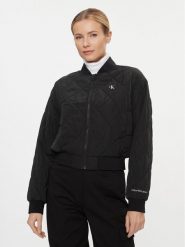 Calvin Klein Jeans Kurtka bomber J20J222587 Czarny Regular Fit. Czarne kurtki Calvin Klein Jeans, m, bez wzorów, z jeansu, bez kaptura. Za 379.99 zł.