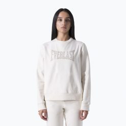 Bluza damska Everlast Leisure Crewneck. Białe bluzy Everlast, m, bez wzorów, z bawełny, bez ramiączek, bez kaptura. Za 129.99 zł.