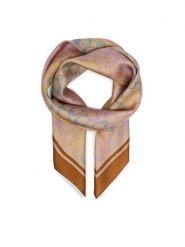 Coach Chusta 29CDL33 Beżowy. Brązowe chusty Coach, bez wzorów, z jedwabiu. Za 399.99 zł.