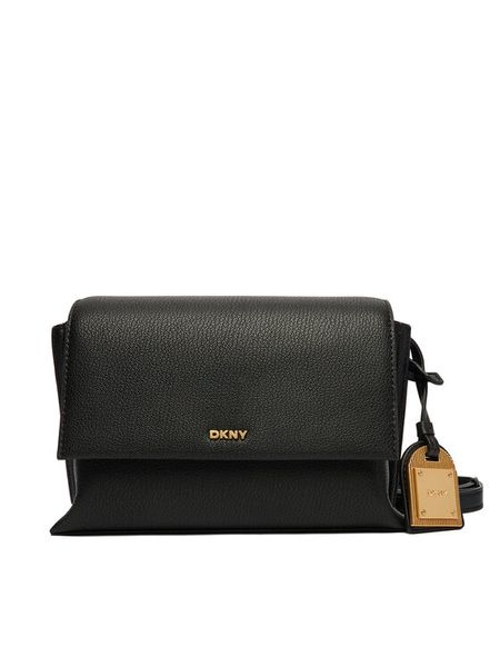 DKNY Torebka R533CM01 Czarny. Czarne listonoszki DKNY, bez wzorów, ze skóry, bez dodatków. Za 1,229.00 zł.