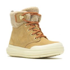 Buty damskie Merrell Marquette Thermo Lace Wp. Czarne buty trekkingowe Merrell, na zimę, bez zapięcia. Za 599.99 zł.