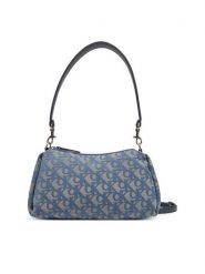 Calvin Klein Jeans Torebka Ckj Monogram Drop Sm Shoulder Ba LV04K3142G Niebieski. Niebieskie torebki klasyczne Calvin Klein Jeans, bez wzorów, z jeansu, bez dodatków. Za 439.99 zł.