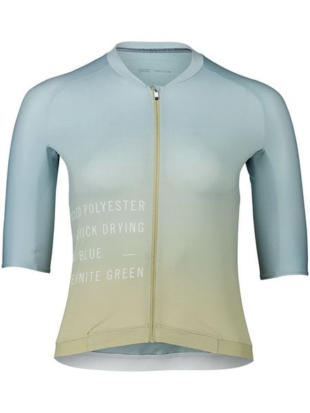 POC Koszulka kolarska "Pristine" w kolorze błękitno-zielonym rozmiar: XL. Niebieskie t-shirty sportowe POC, xl, bez wzorów, z materiału, bez ramiączek, rowerowe. Za 197.17 zł.