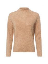 Marie Lund sweter z dzianiny kaszmirowej Kobiety Kaszmir beżowy|brązowy, XL. Brązowe swetry Marie Lund, xl, bez wzorów, z dzianiny, bez ramiączek. Za 1,149.95 zł.