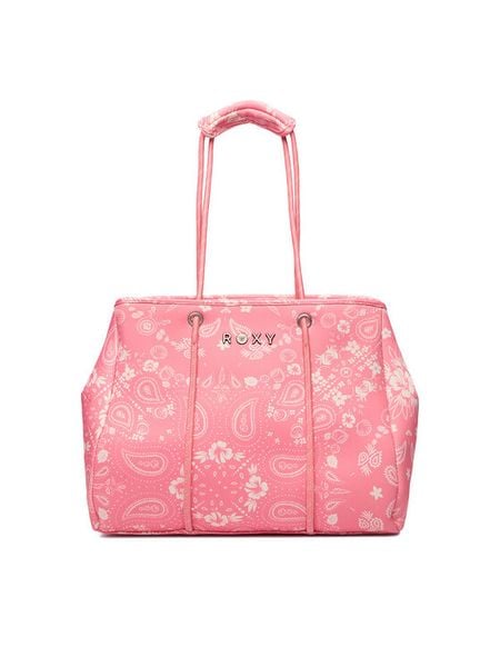 Roxy Torebka CBWEO-ROXY-M-002-09 Różowy. Czerwone shopper bag Roxy, bez wzorów, z materiału, bez dodatków. Za 169.99 zł.