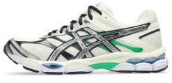 Uniseksowe buty do biegania ASICS GEL-CUMULUS 16 Ivory / Pure Silver. Białe buty do biegania ASICS, bez wzorów, z gumy, bez zapięcia, do biegania. Za 648.00 zł.