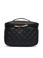 Guess Kosmetyczka Juliet Travel TWQN24 56039 Czarny. Czarne torebki klasyczne Guess, z aplikacjami, bez dodatków. Za 344.99 zł.