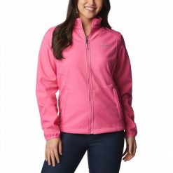 Kurtka Przejściowa Damska Columbia Kruser Ridge II Softshell. Czerwone kurtki przejściowe sportowe Columbia, l, bez wzorów, z softshellu, bez kaptura, trekkingowe. Za 329.40 zł.