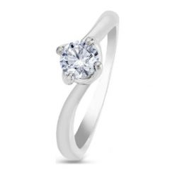 W.KRUK Wspaniały Złoty Pierścionek - złoto 750, Brylant 0,5 ct - XWK/PB+295B. Żółte pierścionki W.KRUK, z brylantem, złote. Za 13,990.00 zł.