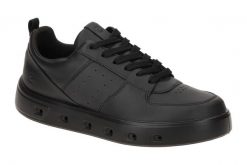 Buty do chodzenia damskie Ecco Sneaker Street 720. Czarne buty treningowe ECCO, bez wzorów, z materiału, bez zapięcia, trekkingowe. Za 629.99 zł.