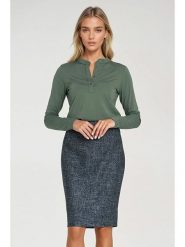 Nife Bluzka w kolorze khaki rozmiar: 38. Brązowe bluzki Nife, bez wzorów, bez kołnierzyka, bez ramiączek. Za 135.49 zł.