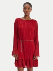 Guess Sukienka codzienna W6RK37 WJ712 Czerwony Regular Fit. Czerwone sukienki Guess, na co dzień, l, z aplikacjami, z syntetyku, bez kołnierzyka, bez ramiączek, proste. Za 659.99 zł.