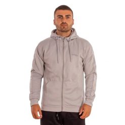 Bluza z kapturem i zamkiem błyskawicznym Softee Elegant. Szare bluzy Softee, l, bez wzorów, z poliesteru, bez ramiączek, z kapturem. Za 167.99 zł.