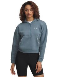 Under Armour Bluza polarowa "Rival" w kolorze szaroniebieskim rozmiar: S. Niebieskie bluzy z kapturem Under Armour, s, bez wzorów, z polaru, bez kaptura. Za 170.07 zł.