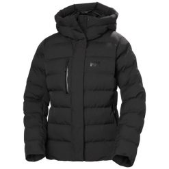 Damska kurtka puchowa Helly Hansen Adore. Czarne kurtki Helly Hansen, na zimę, l, bez wzorów, z materiału, eleganckie, bez kaptura. Za 884.00 zł.