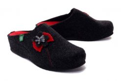 DR. BRINKMANN 330036-09 anthrazit, kapcie damskie. Szare kapcie Dr. Brinkmann, bez wzorów. Za 249.90 zł.
