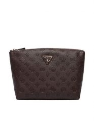 Guess Kosmetyczka Lenwood Travel TWDP21 02965 Brązowy. Brązowe torebki klasyczne Guess, z aplikacjami, ze skóry, bez dodatków. Za 214.99 zł.