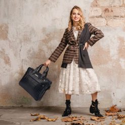 Torba skórzana elegancka croco laptop 15. Torby na laptopa bez wzorów. Za 399.99 zł.