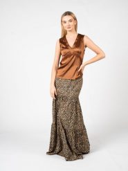 Pinko Top "Sabino" | 1G15E2 Y6B1 | Kobieta | Brązowy. Brązowe topy Pinko, bez wzorów, z elastanu, eleganckie, bez kołnierzyka, bez ramiączek. W wyprzedaży za 269.00 zł.