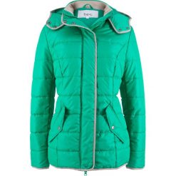 Kurtka pikowana z kontrastową lamówką bonprix szmaragdowy. Kurtki marki QUECHUA. Za 109.99 zł.