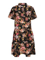Vero Moda Sukienka "Jeanett" w kolorze czarnym ze wzorem rozmiar: XS. Czarne sukienki Vero Moda, xs, bez wzorów, bez kołnierzyka, bez ramiączek, mini. Za 39.68 zł.