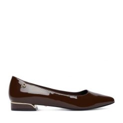 Baleriny MEXX. Brązowe baleriny Mexx, bez wzorów, bez obcasa, bez zapięcia. Za 279.99 zł.