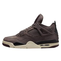 Buty do chodzenia dla dorosłych Air Jordan 4 Retro À Ma Manière Violet Ore. Brązowe buty treningowe Jordan, bez wzorów, ze skóry, bez zapięcia, tenisowe, Nike Air Jordan. Za 2,635.94 zł.
