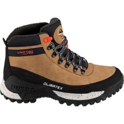 Buty trekkingowe Vertigo Alpes Everest. Brązowe trekkingi Aulp, bez wzorów, z materiału, bez zapięcia, trekkingowe. Za 399.99 zł.