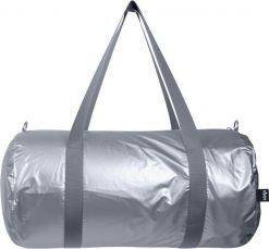 Torba LOQI Weekender Metallic srebrna. Szare torby podróżne LOQI, bez wzorów. Za 215.00 zł.